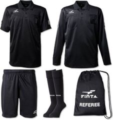 FinTA フィンタ FT5977 サッカー レフリー用品 ４点セット ブラック L