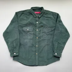 ダイ美品 Supreme クラシックロゴコーデュロイシャツ グリーン M 中古・古着通販】SUPREME (シュプリーム) コーデュロイシャツ