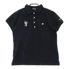 サイズ：1 PEARLY GATES パーリーゲイツ ×スポンジボブ 半袖ポロシャツ  ブラック系 [240101263983]# ゴルフウェア レディース ストスト