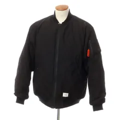 【中古】ダブルタップス WTAPS ポリエステルナイロン MA-1 フライトジャケット 中綿ブルゾン ブラック【サイズ2】【メンズ】のサムネイル