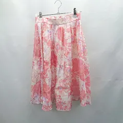 ◇ ⊂◎●未使用● PROPORTION BODY DRESSING 花柄 ミニ丈 フレア スカート サイズ1 コーラルピンク系 レディース E  【1412260021876】