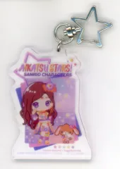 【中古】キーホルダー 香澄夜空×シュガーバニーズ(くろうさ) 「アイカツスターズ!×サンリオキャラクターズ トレーディング星型ナスカンアクリルキーホルダー 01.コラボイラスト(ミニキャラ)」