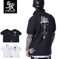 STYLEKEY スタイルキー ポロシャツ I'M STREET 鹿の子 S/S POLO(SK24SP-PL01) ストリート系 B系 ヒップホップ レゲエ 刺繍 大きいサイズ