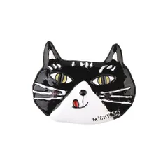 ☆ ミチョロ/ブラック ☆ 親指サイズのブローチ ブローチ 親指サイズ アニマル バッジ 親指サイズのブローチ アクセサリー ジュエリー 飾り 小さい 小さめ ミニ 動物 コンパクト かわいい 可愛い キャラ ギフト 贈り物 ファッション 雑貨 グッズ