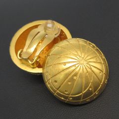 エルメス HERMES ヴィンテージ ゾディアック イヤリング 天体 球体 レディース アクセサリー 管理10931