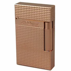 エス・テー・デュポン ライン2 ライター 16424 ダイヤカット ピンクゴールド装飾 フリントガスライター デュポンライター