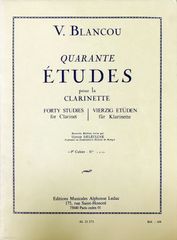ブランク 40の練習曲 第1巻 (クラリネット) 輸入楽譜 V. Blancou Quarante ?tudes pour la Clarinette 洋書