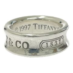 Tiffany＆Co. 1837ナローリング サイズ棒:約12号【箱/ポーチ付
