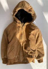 【Size 100】カーハート アクティブジャケット ブラウンダック　アメリカ古着　メキシコ製　輸入