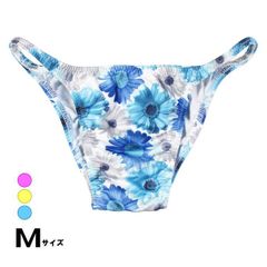 ラポーム ショーツ 男女兼用 ショーツ ユニセックス ジェンダーレス ショーツ ハーフバック ローライズ 男女兼用 下着 脇細 花柄プリント Mサイズ 日本製 La-Pomme 623060