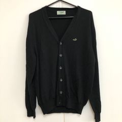 CROCODILE クロコダイル カーディガン Lサイズ 黒 ブラック 長袖 トップス 25e菊ST