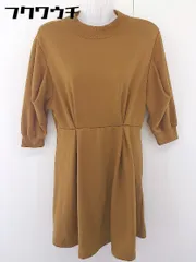 ◇ SLY スライ 五分袖 ミニ ワンピース サイズ1 キャメル系 レディース  【中古】 【1109210004873】
