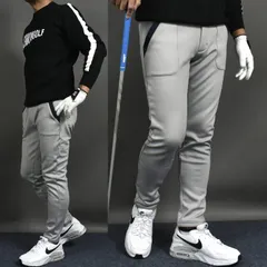 送料無料 難ありアウトレット グレー/Lサイズ【COMONGOLF/コモンゴルフ】裏起毛フリースボンディングストレッチテーパードゴルフパンツ(CG-22026)ゴルフウェア メンズ 防寒 テーパード スラックス 春 秋 冬 パシャ売り S-Sのサムネイル