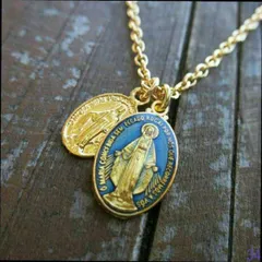 ダブル マリアネックレス メンズ ネックレス メダイ アクセサリー