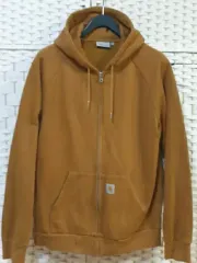 Carhartt(カーハート) 茶色 フード付き ジップアップパーカー XL