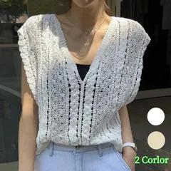 透かし編み トップス ニット レディース サマーニットニットベストタンクトップ スクエアネックサマー リブニット レディース タンクトップ ニット tシャツノースリーブ カットソー メッシュ クルーネックトップス カットソー セーター プルオーバーセーター