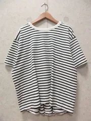 AMERICAN HOLIC アメリカンホリック バックタックカットプルオーバー ボーダー ブラック ホワイト  HC36L1C06D0 Lサイズ