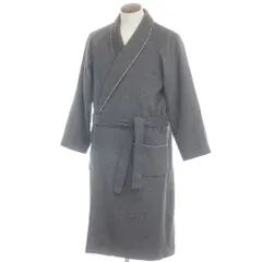 【中古】バーバリーロンドン BURBERRY LONDON ウール ベルテッド ガウンコート グレー【サイズL】【メンズ】のサムネイル