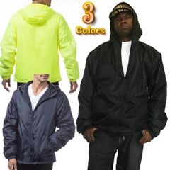 【128】(S～7XL)　PRO CLUB FLEECE LINED WINDBREAKER JACKET　(プロクラブ) フリースライナー ウインドブレーカージャケット [フリース付き]