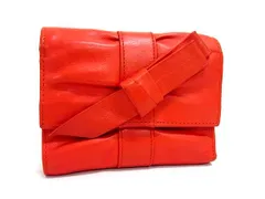 FURLA フルラ レザー 三つ折り 財布 ウォレット 札入れ 小銭入れ カード入れ レディース レッド系 DJ7285