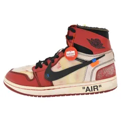 NIKE (ナイキ) ×OFF WHITE THE 10 AIR JORDAN 1 CHICAGO AA3834-101 オフホワイト ザテン エアジョーダン1 シカゴ ハイカットスニーカー 26.5cm/US8.5のサムネイル