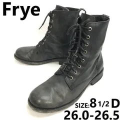 メキシコ製★Frye/フライ★重厚本革/8ホール/ワークブーツ【8.5/26.5/black/黒】グッドイヤー製法/Leather/Boots/shoes◆bWB118-8<sale>