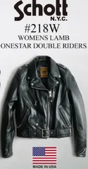 極美品   Perfecto by Schott USA製　ショット　schott 　パーフェクトバイショット　ダブルライダースジャケット　ライダースジャケット　ワンスター　レディーガガ着用モデル　レザー　ブラック　W218 XS