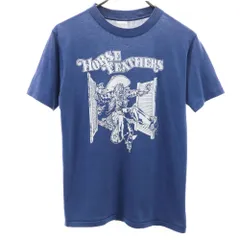 ヴィンテージ 70s 80s プリント 半袖 Tシャツ ブルー系 VINTAGE レディース 古着 【240513】 メール便可のサムネイル