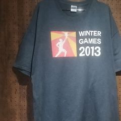 GILDAN ギルダン　Ultra Cotton　「WINTER GAMES 2013 ／ Special Olympics Texas」プリントTシャツ　サイズ３ＸＬ