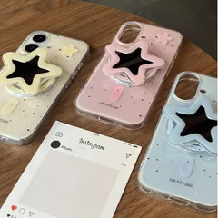iPhone16proケース 星 リング付き iphoneケース ミラー MagSafe対応 iphone15ケース ハードケース スマホケース iphone14proケース iPhone1