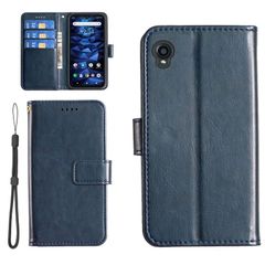 【新着商品】【KSK】Kyocera Digno BX2 / Digno SX2 / A101KC (6.10インチ)対応 手帳型 ケース カード京セラ digno bx2 a101kc（ネイビー）収納 レザー 携帯カバー 銀行カード現金 スマホケース ネット