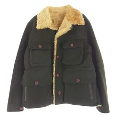 NUMBER(N)INE ナンバーナイン ジャケット 03AW カート期 裏地総モヘアファー ウールメルトン ジャケット グリーン系 3【中古】のサムネイル