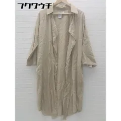◇ antiqua アンティカ 長袖 ガウン コート サイズF ベージュ レディース 【1102110006602】
