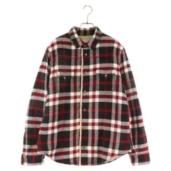 SAINT LAURENT PARIS (サンローランパリ) 21AW ボアチェックシャツ ジャケット レッド DO09 668224 Y28VA 6167のサムネイル