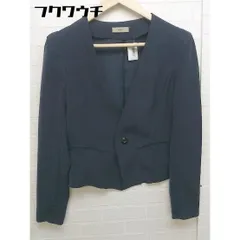 ◇ KBF ケービーエフ URBAN RESEARCH シングル 1B 長袖 ノーカラージャケット ネイビー レディース 【中古】 【1103240010682】のサムネイル