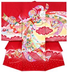 ※店舗改装後【古典新作フェア】仕立無料☆正絹京伝統工芸手描美術染刺繍入祝熨斗四季花王朝まり古典文鹿の子染カラ絞りお祝着10012231