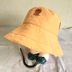 (^w^)b  H&M DIVIDED エイチアンドエム ディヴァィデッド サファリ ハット ボウシ キャップ 帽子 アウトドア カジュアル タウンユース ダイダイ オレンジ アゴ紐 Disney メンズ レディース ユニセックス サイズ M/L