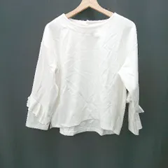 ◇ ⊇ AuieF アウィーエフ 長袖 カットソー サイズ38 ホワイト系 レディース E  【1411210014494】