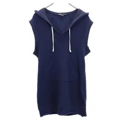 ワイスリー アディダス ヨウジヤマモト フレンチ袖 ロゴ刺繍 ワンピース S ネイビー Y-3 レディース 【中古】  【230303】