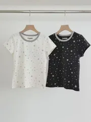 Coyseio 水色 星刺繍 半袖Tシャツ 未使用 - メルカリ