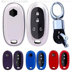 スズキ TPU ソフト スマートキーケース キーカバー キーホルダー エブリイワゴン ワゴンR パレット ラパン MRワゴン アルトワークス アルト スペーシア ハスラー ソリオ デリカD2 フレアワゴン フレアクロスオーバー キャロル モコ アクセサリー