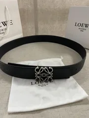 【美品】LOEVE ベルト　リバーシブル　ユニセックス　ロゴ刻印　レザー 美品】LOEVE ベルト リバーシブル ユニセックス ロゴ刻印 レザー