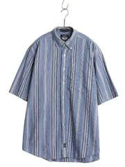 【お得なクーポン配布中!】 90s ドッカーズ リーバイス ストライプ 半袖 ボタンダウン シャツ メンズ M オールド 半袖シャツ オックスフォード コットン マルチカラー