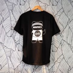 ☆新品☆　オリジナル Tシャツ　/ クマ柄バックプリント    KB-W06