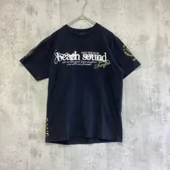 Beach Sound ビーチサウンド　ブラウンロゴプリント半袖Tシャツ　黒　メンズ　Sサイズのサムネイル
