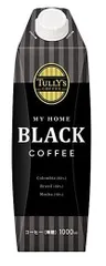 伊藤園 タリーズコーヒー ブラック 無糖 コーヒー マイホーム キャップ付き 紙パック 1000ml 1L×24本のサムネイル