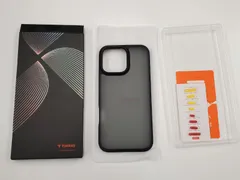 ★TORRAS iPhone 16 Pro Max 用 ケース 耐衝撃 半透明 黄変防止 衝撃吸収 指紋防止 ストラップホール付き レンズ保護 ボタン付属 6.9 インチ アイフォン 16 Pro Max 向け 「Guardian Series」 ブラック