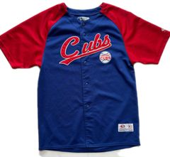 【古着】MLB CHICAGO Cubs シカゴカブス TRUE FAN  トゥルーファン ゲームシャツ ユニフォーム