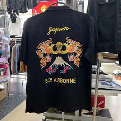 XL あり‼️Houston ヒューストン⚫︎半袖　シャツ　スーベニアシャツ　ブラック　スカジャン　サンプリング