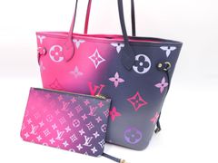 ルイヴィトン モノグラム グラデーション スプリング イン ザ シティ ネヴァーフル MM ポーチ付き ミッドナイトフューシャ M20511
